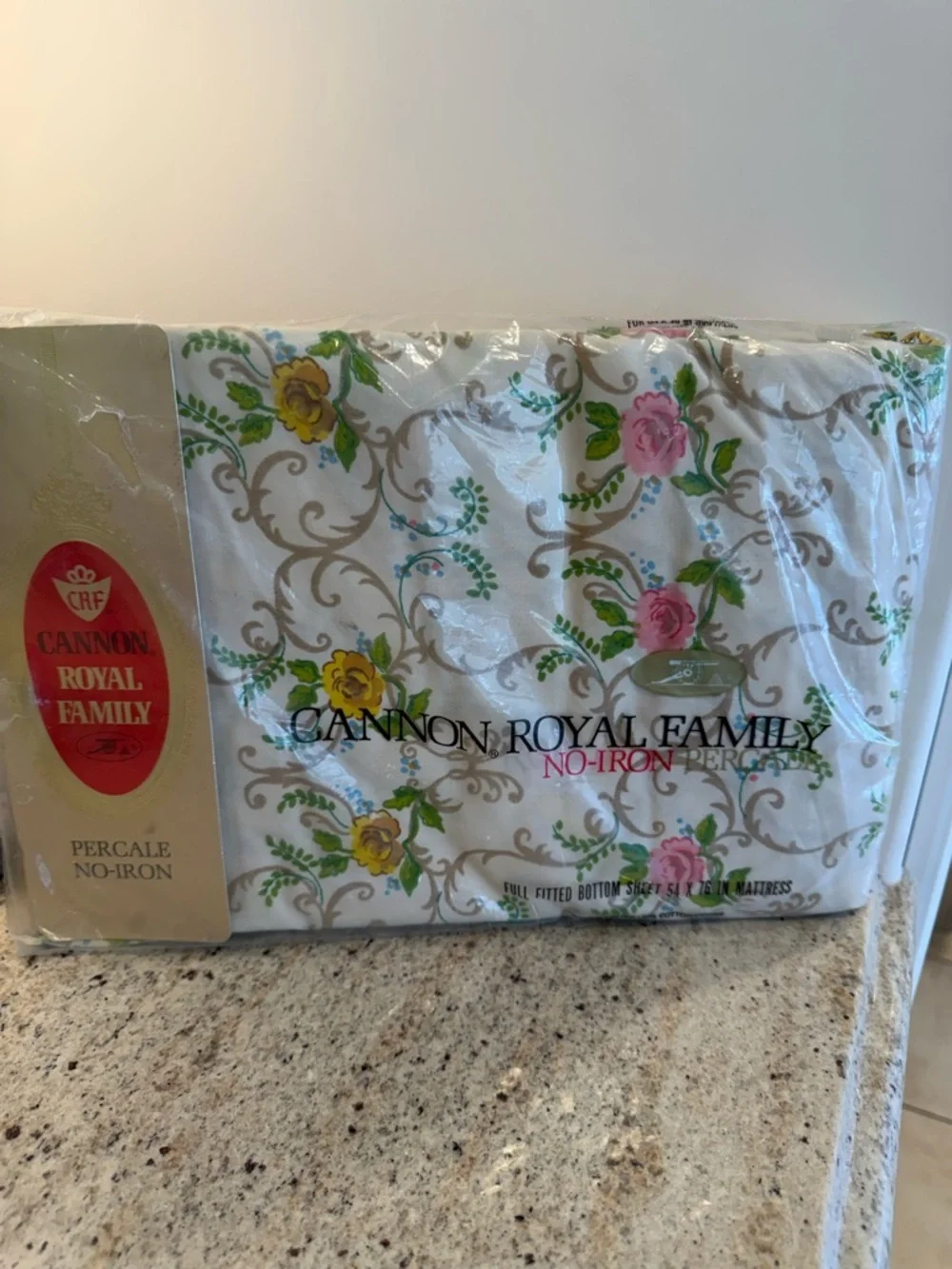 Vintage Cannon Royal Family No Iron Full Fitted Bottom Sheet